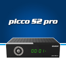 PICCO S2 pro. Neuer EDISION Satelliten Receiver mit Multistream unterstützung