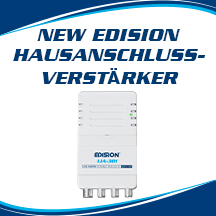 NEUER EDISION Hausanschlussverstärker LIA-301 mit 3 TV-Steckerausgängen (IEC) 