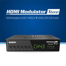 EDISION HDMI Modulator Xtend. ΝΕΟ ΨΗΦΙΑΚΟ MODULATOR με HDMI LOOP, RF IN και IR OVER COAX!