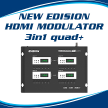 ΝΕΟ 4ΠΛΟ EDISION MODULATOR. Το HDMI MODULATOR 3in1 quad+.